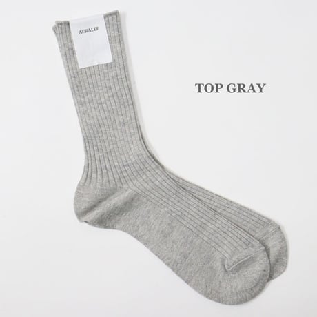 AURALEE（オーラリー）"GIZA HIGH GAUGE SOX"