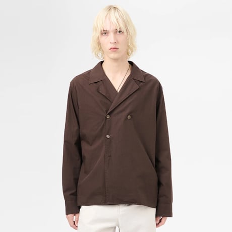 OUR LEGACY（アワー レガシー）"DUO SHIRT - Hefty Brown Coarse Poplin"