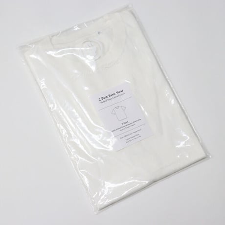 The Inoue Brothers...（ザ イノウエブラザーズ）"Pack T-shirt (x2) - white"