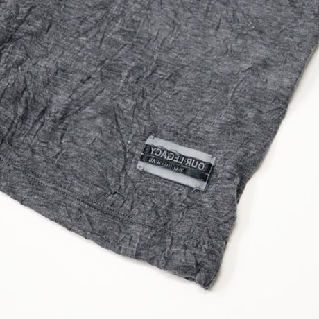 OUR LEGACY（アワー レガシー）"NEW BOX T-SHIRT - Anthracite Crinkle Gauze"
