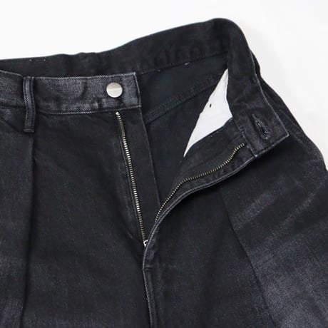 Ladie's / Graphpaper（レディース グラフペーパー）"Selvage Denim Two Tuck Wide Pants - DARK FADE"