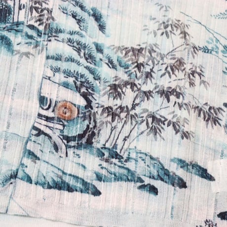 DAIRIKU（ダイリク）""Japanese Pattern Aloha" Transfer Print Polo Knit"