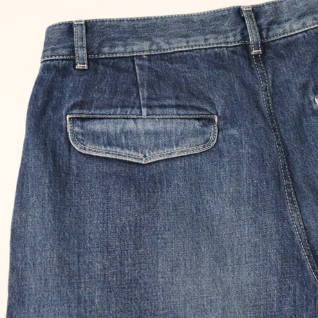 Graphpaper（グラフペーパー）"Selvage Denim Two Tuck Tapered Pants - DARK FADE"