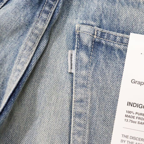 Graphpaper（グラフペーパー）"Selvage Denim Five Pocket Tapered Pants - LIGHT FADE"