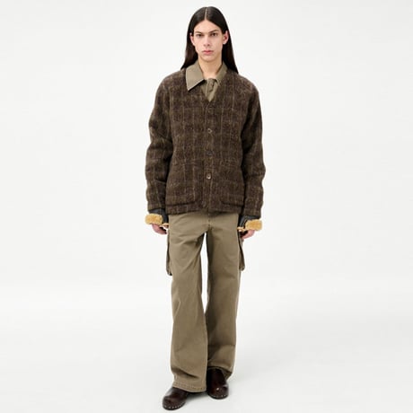 OUR LEGACY（アワー レガシー）"CARDIGAN - Dorf Check Hairy Wool"