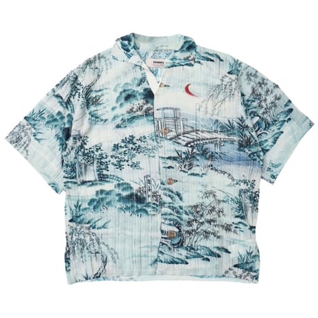 DAIRIKU（ダイリク）""Japanese Pattern Aloha" Transfer Print Polo Knit"
