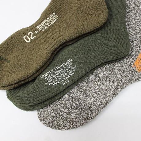 Nigel Cabourn（ナイジェルケーボン）"3-PACK ARMY SOCKS"