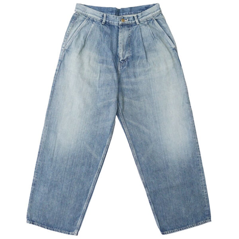 【新品】即完売 24AW Graphpaper グラフペーパー ツータックデニム Selvage Denim Five Pocket Wide Straight Pants | Graphpaper