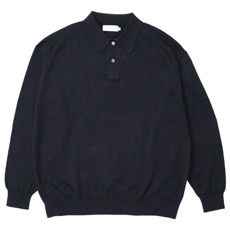 Graphpaper（グラフペーパー）"Suvin High Gauge Knit Oversized L/S Polo"