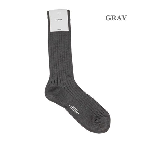 Graphpaper（グラフペーパー）"Graphpaper Rib Socks"
