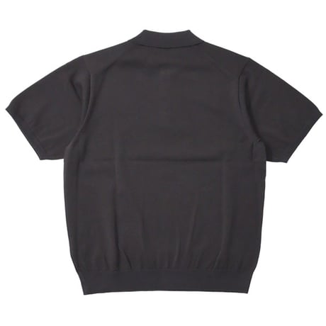 ATON（エートン）"COTTON WASHI KNIT HALF SLEEVE POLO SWEATER"
