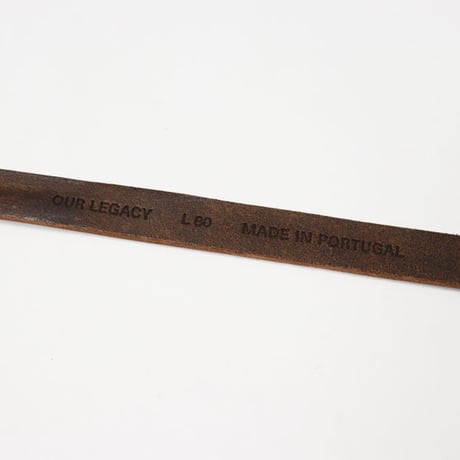 OUR LEGACY（アワー レガシー）"BELT 2 CM BROWN LEATHER"