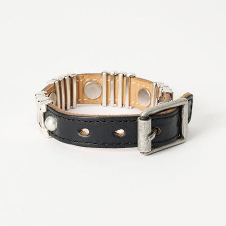 OUR LEGACY（アワー レガシー）"WAVE BRACELET - Black Chromexcel Leather"