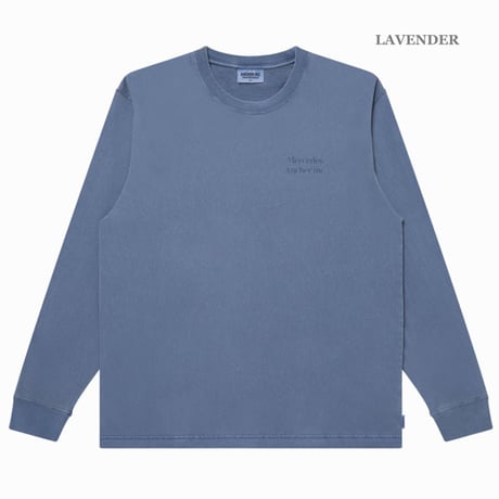 【通販・店頭限定販売】ANCHOR INC.（アンカーインク）"PIGMENT DYED L/S TEE"