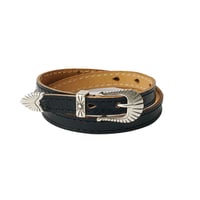 OUR LEGACY（アワー レガシー）"COWBOY WRAP AROUND - Deep Black Leather"
