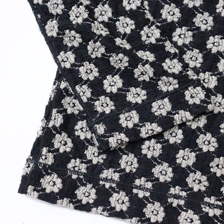TANAKA（タナカ）"LONG SLEEVE TEE - BLACK FLOWER"