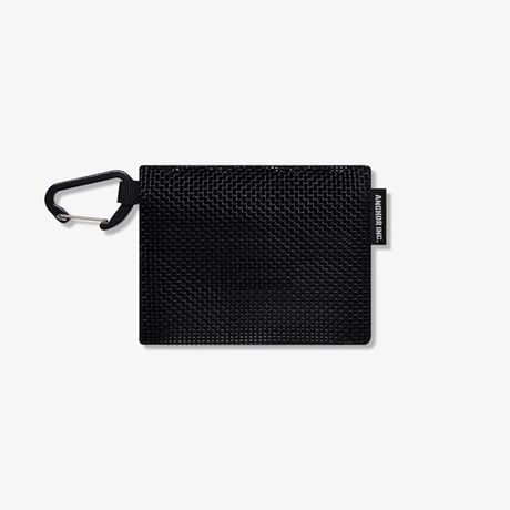 【通販・店頭限定販売】ANCHOR INC.（アンカーインク）"BOLD LOGO MINI MESH POUCH WITH CARABINER"