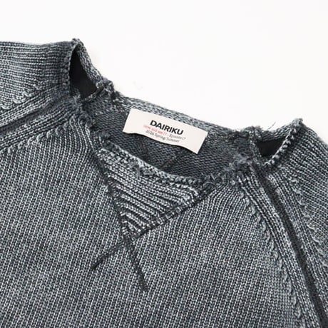 DAIRIKU（ダイリク）"Vintage Washed Pullover Knit Sweater"