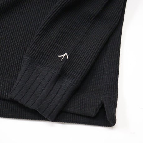 Nigel Cabourn（ナイジェルケーボン）"TURTLE NECK WAFFLE BLACK"