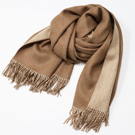 The Inoue Brothers...（ザ イノウエブラザーズ）"Two-Colour Large Brushed Stole"