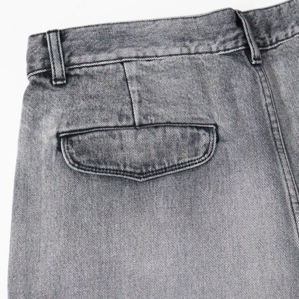 グラフペーパー　デニム Graphpaper (グラフペーパー) Selvage Denim Two Tuck Pants -DARK