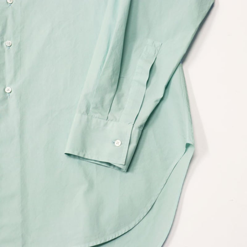 HEUGN ユーゲン ALAN SHIRTS Green sax サイズ2 新品 期間限定価格】HEUGN Alan size2 GREEN SHIRT