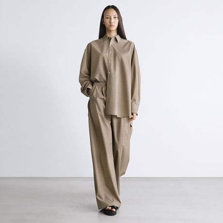 Ladie's / Graphpaper（レディース グラフペーパー）"Satin Oversized Regular Collor Shirt"