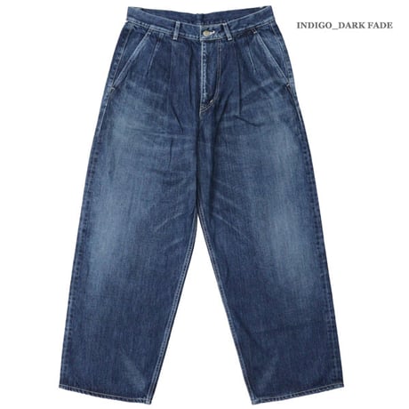 Graphpaper（グラフペーパー）"Selvage Denim Two Tuck Pants - DARK FADE"