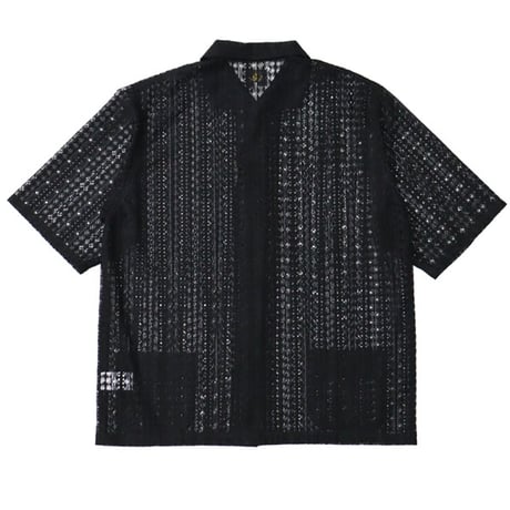 NEEDLES（ニードルス）"S/S Widespread Collar Shirt - Raschel Lace"