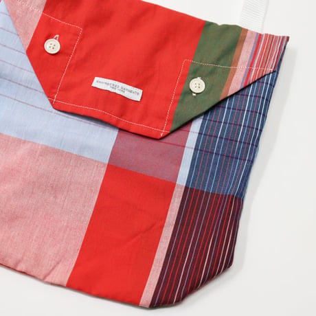 ENGINEERED GARMENTS（エンジニアード ガーメンツ）"Shoulder Pouch - Cotton Big Madras Plaid"