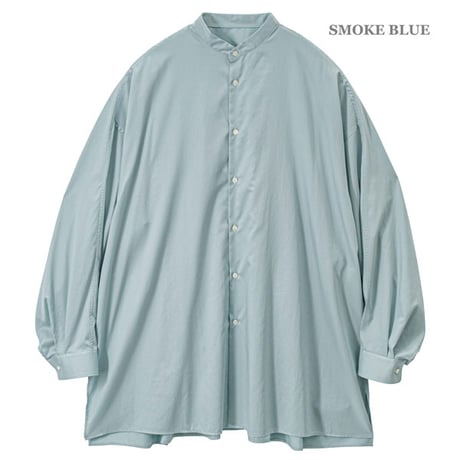 Ladie's / Graphpaper（レディース グラフペーパー）"Silicon Poplin Deep Slit Band Collar Shirt"