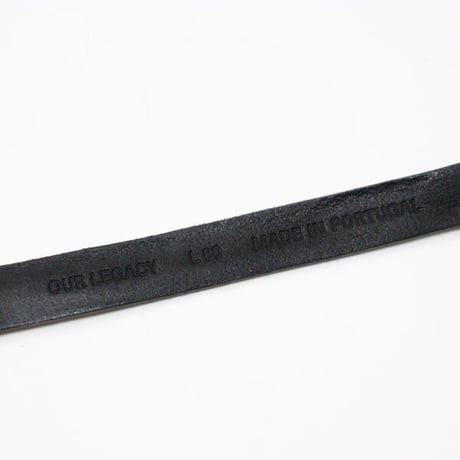 OUR LEGACY（アワー レガシー）"2 CM BELT - Black Leather"