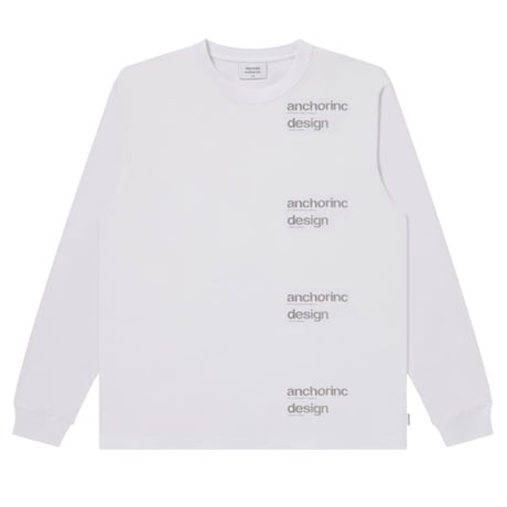 【通販・店頭限定販売】ANCHOR INC.（アンカーインク）"REPEATED FABRIC LOGO L/S TEE"