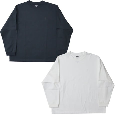 is-ness（イズネス）"LAYERED LONG SLEEVE T-SHIRT"