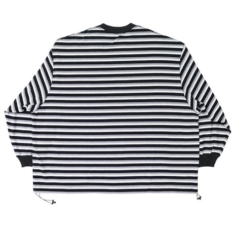 is-ness（イズネス）"BALLOON STRIPES LONG SLEEVE T SHIRT"