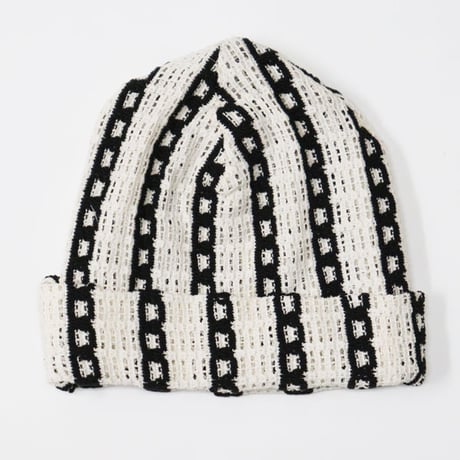 ENGINEERED GARMENTS（エンジニアード ガーメンツ）"Beanie - Stripe CP Crochet"