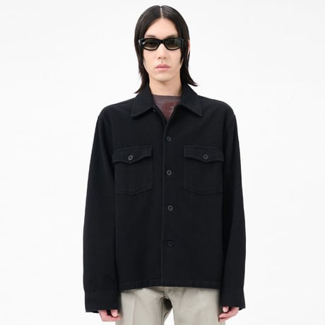 OUR LEGACY（アワー レガシー）"EVENING COACH JACKET - Black Brushed Cotton"