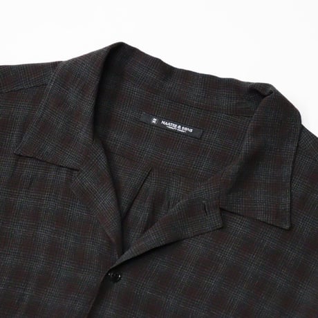 MAATEE&SONS（マーティーアンドサンズ）"OP COLLLAR SHIRTS RAYON強撚 BRCHECK"