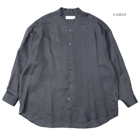 Ladie's / Graphpaper（レディース グラフペーパー）"Linen L/S Oversized Band Collar Shirt"