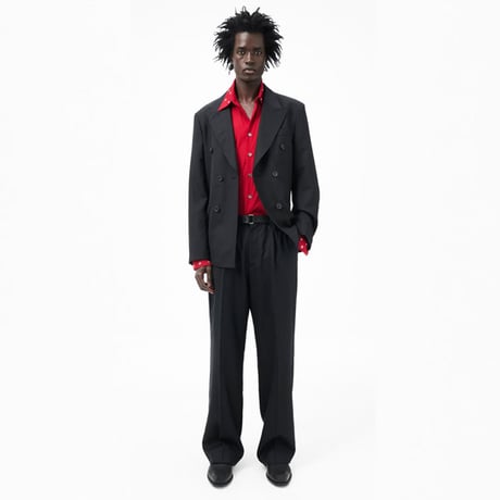 OUR LEGACY（アワー レガシー）"UNCONSTRUCTED DB BLAZER - Black Panama Wool"
