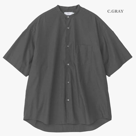 Graphpaper（グラフペーパー）"Broad S/S Oversized Band Collar Shirt"