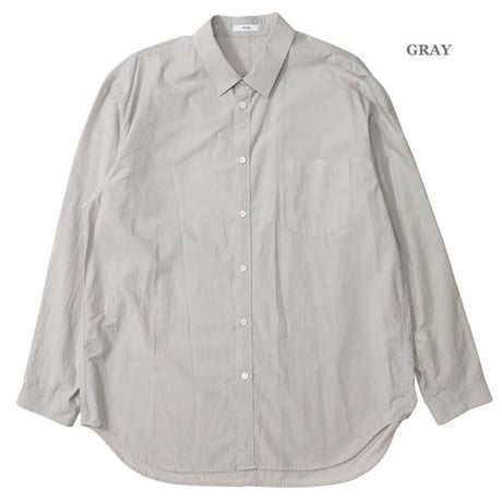 ATON（エートン）"SUVIN BROAD WASHED SHIRT"