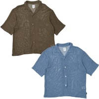 South2 West8 （サウスツーウエストエイト）"S/S Open Collar Shirt - Cotton Mesh"