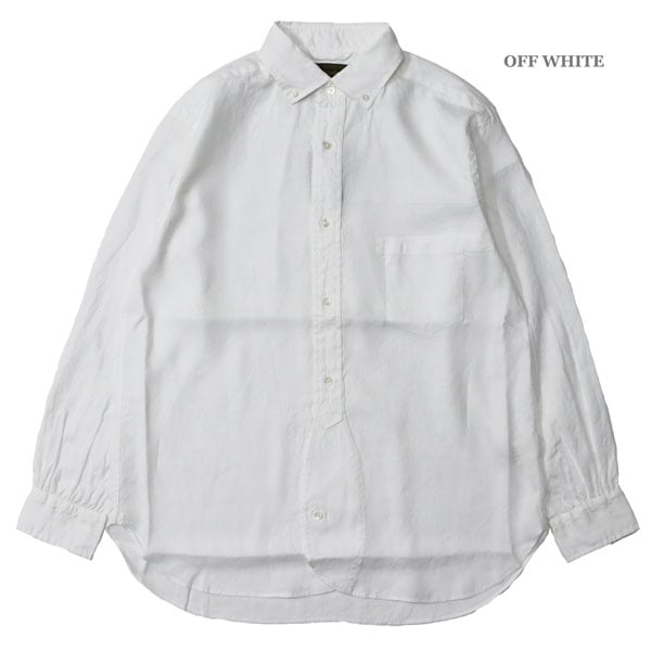 ナイジェルケーボンBRITISH OFFICERS SHIRTS HEMP Charcoal Greyに注目》BRITISH OFFICERS SHIRT - TYPE2 HEMP