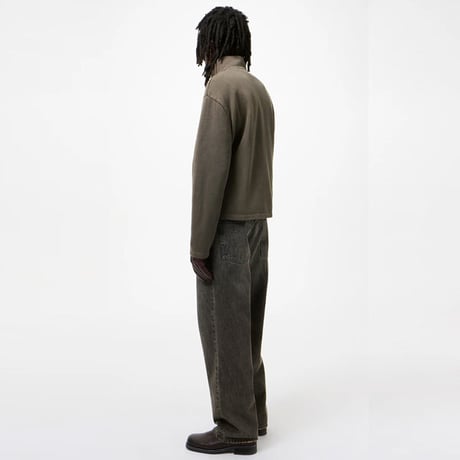 OUR LEGACY（アワー レガシー）"SHRUNKEN FULLZIP - Worn Graphite Athletic Rib"