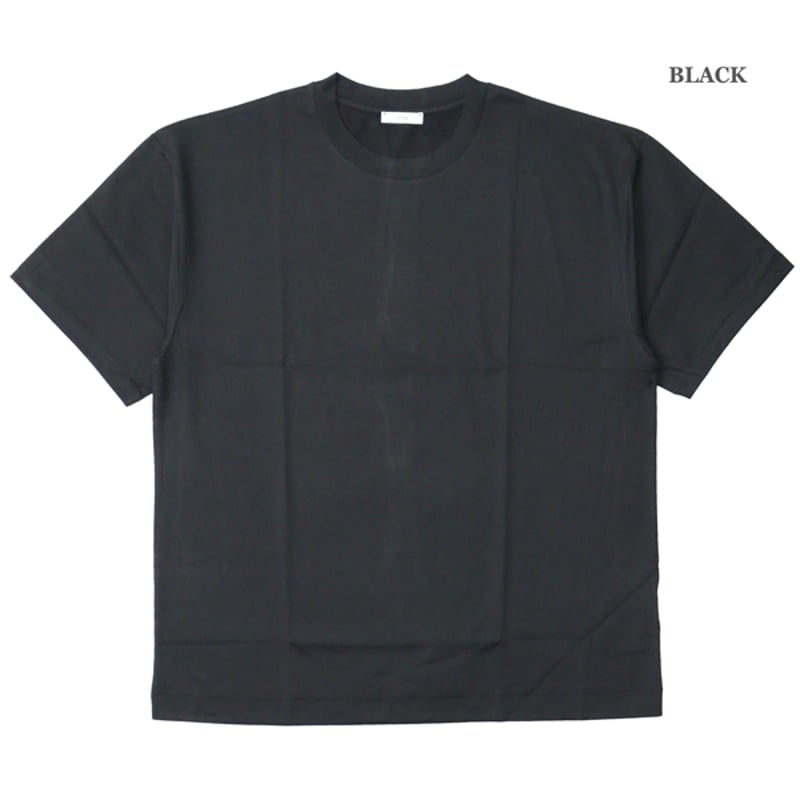 [新品、タグ付き]お値下げしました！ATON 黒 半袖Tシャツ ATON tシャツ (エイトン) SUVIN 60/2 | OVERSIZED S/S T-SHIRT
