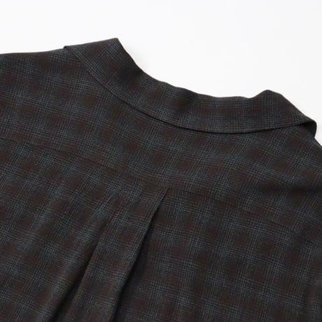 MAATEE&SONS（マーティーアンドサンズ）"OP COLLLAR SHIRTS RAYON強撚 BRCHECK"