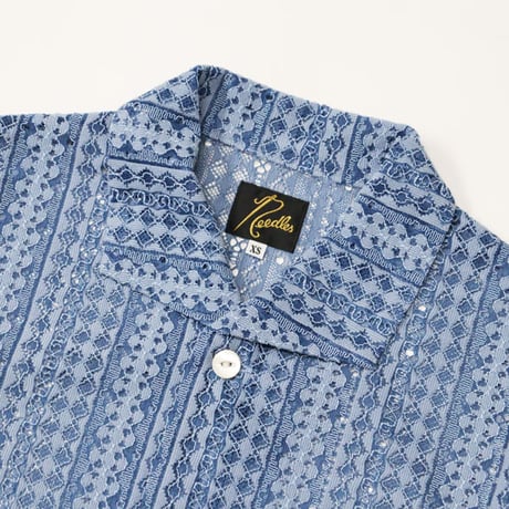 NEEDLES（ニードルス）"S/S Widespread Collar Shirt - Raschel Lace"