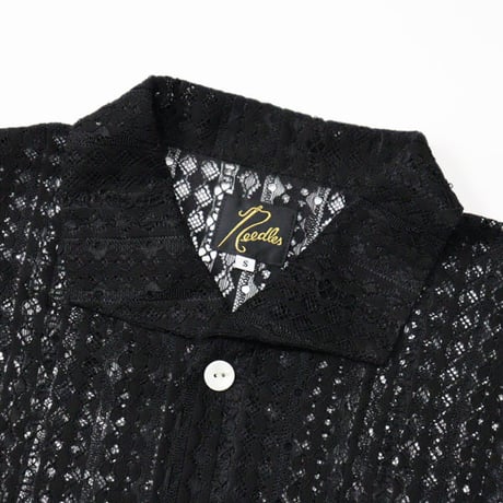 NEEDLES（ニードルス）"S/S Widespread Collar Shirt - Raschel Lace"