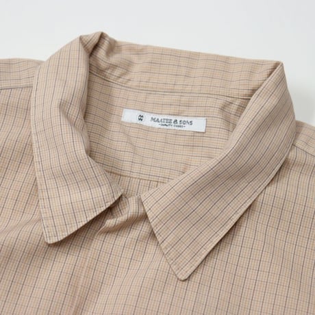 MAATEE&SONS（マーティーアンドサンズ）"S/S HANDKERCHIEF SHIRTS tattersall"
